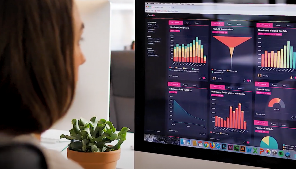 Analyst looking at OmniBI data